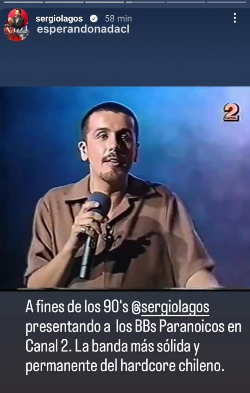 Sergio Lagos con Omar Acosta y BBs Paranoicos