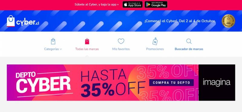 Sitio oficial del Cyber Monday