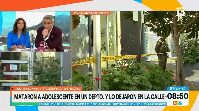 La muerte de adolescente en Santiago