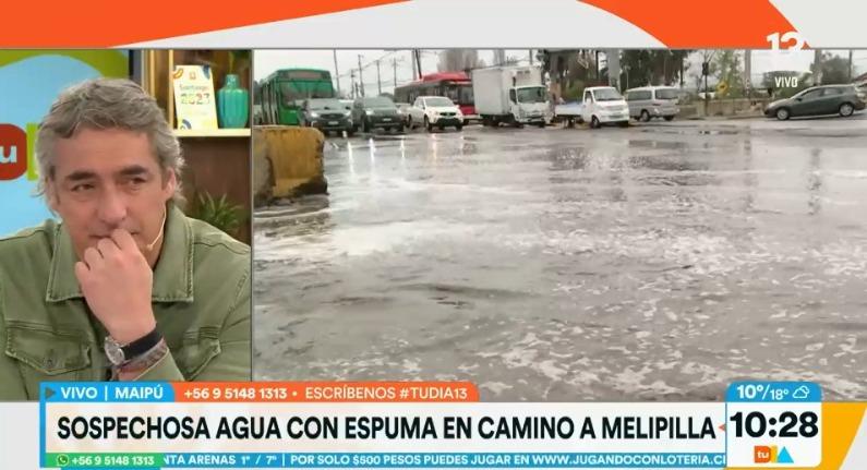 Agua servida genera caos en calles de Maipú