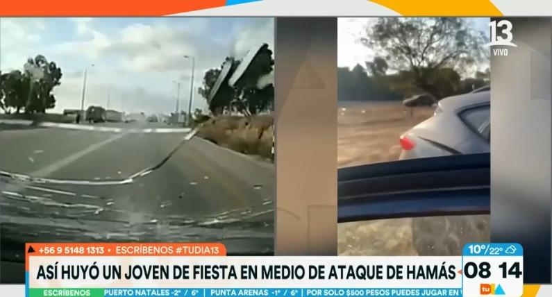 Impactante video muestra a joven intentando huir en medio de ataque de Hamás