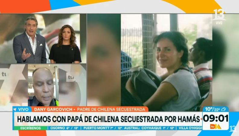 "Rompieron todo y forzaron la puerta del refugio": Padre de joven chilena secuestrada por Hamás entregó impactante relato