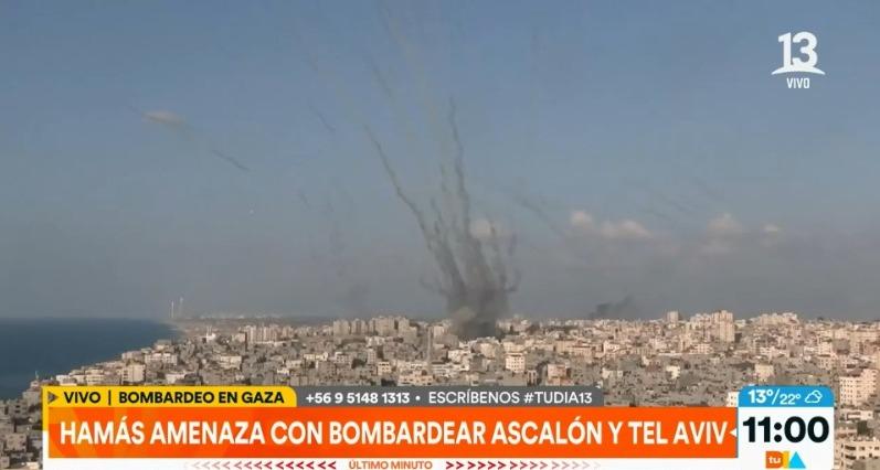 Impactante registro: Hamás realiza ataque con misiles contra Ascalón