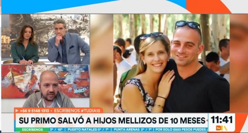 "Trataron de proteger a los bebés con sus cuerpos": Nieto de chileno salvó a sus hijos mellizos de diez meses antes de ser asesinado por Hamás