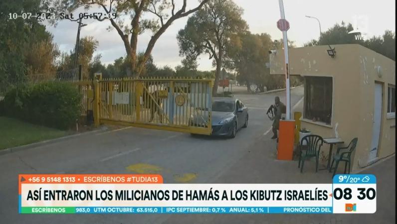 Video muestra momento exacto en que entraron los milicianos de Hamás a kibutz israelí