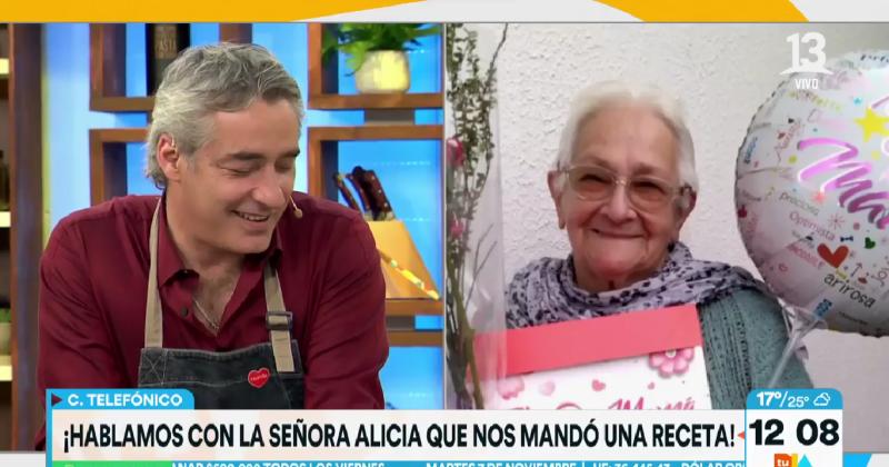 "Yo feliz con ustedes": Señora Alicia escribió una carta a mano y mandó recetas al equipo de Tu Día