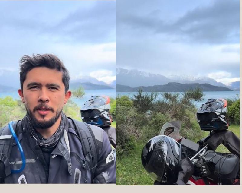 “Ya me duele el cu…”: viajero colombiano pide a Chile que pavimente la Carretera Austral