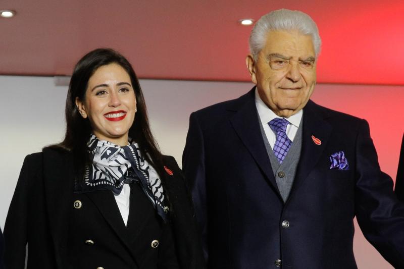Don Francisco junto a Macarena Ripamonti