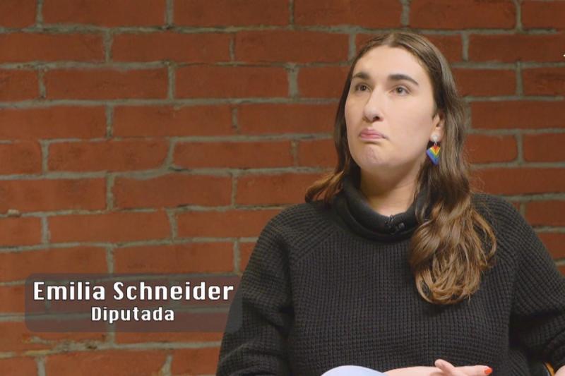 Emilia Schneider en "El Giornalista"