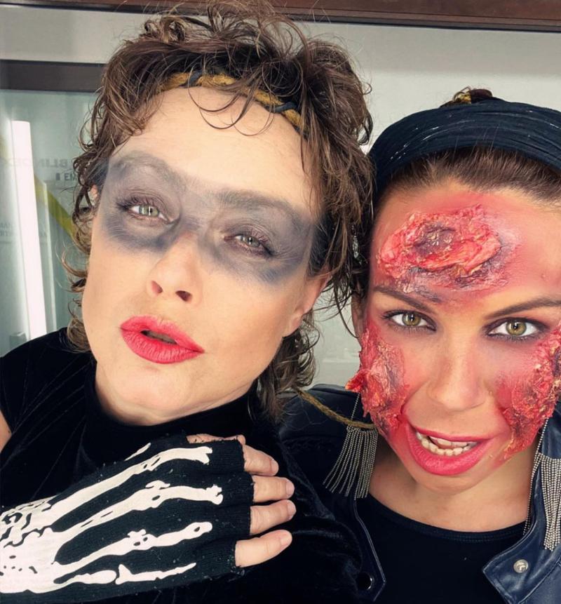 Halloween: Claudia Conserva y su hermana Francesca