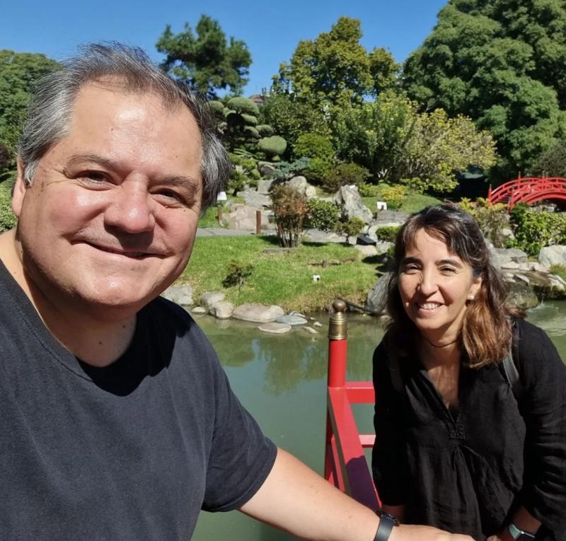 Mauricio Bustamante y su esposa Paulina Flaño