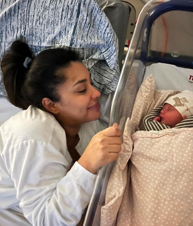 Natalia Rodríguez se convirtió en madre por primera vez