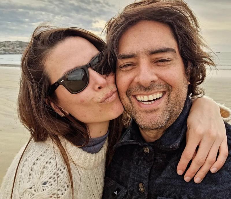 Cristián Riquelme y su pareja Claudia Quinzio
