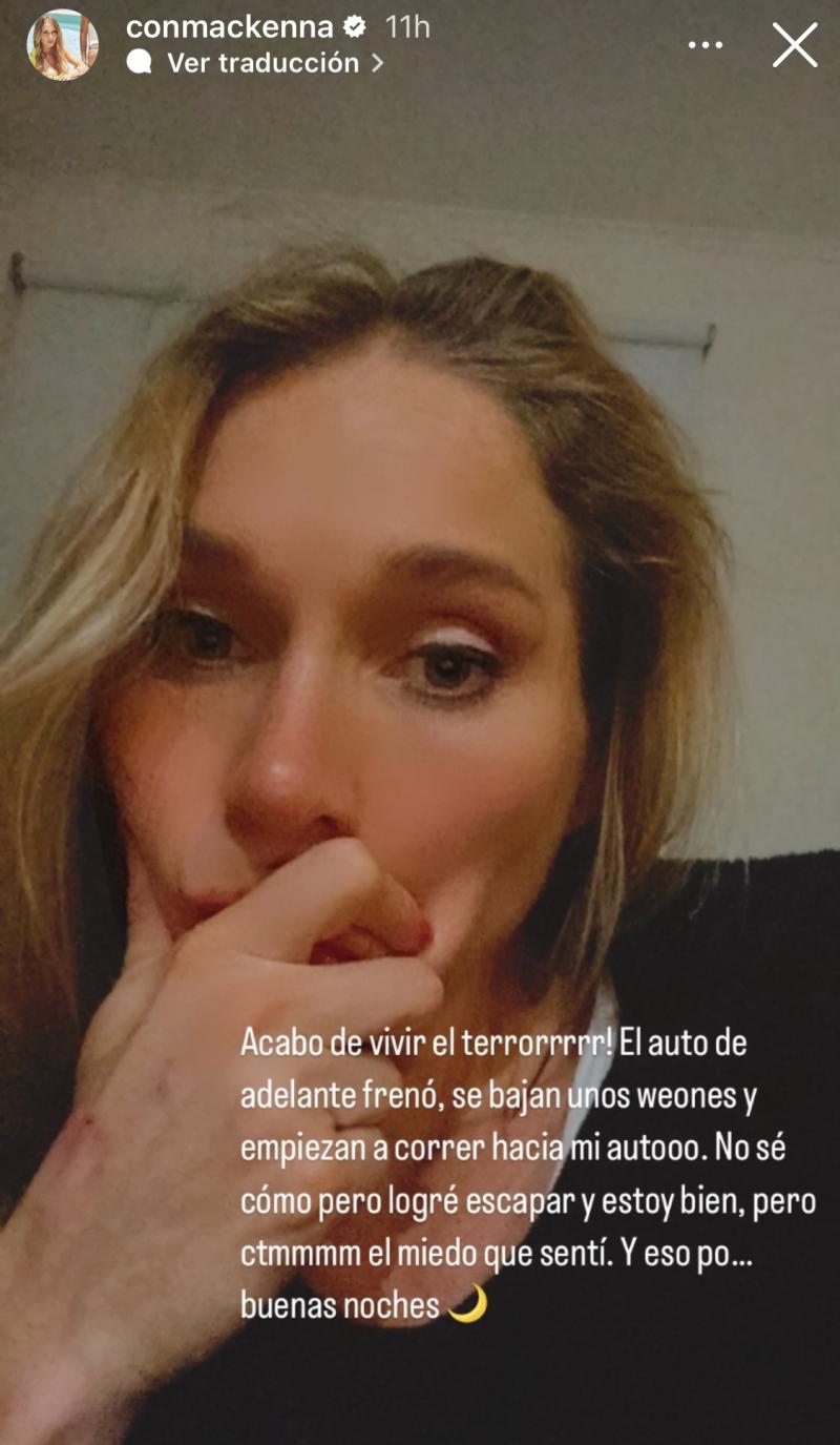 Constanza Mackenna sufre violenta encerrona