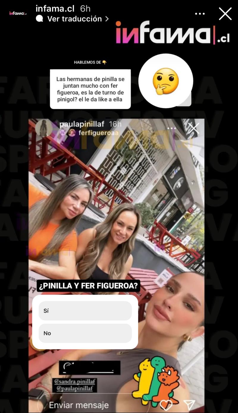 Mauricio Pinilla es relacionado con Fer Figueroa