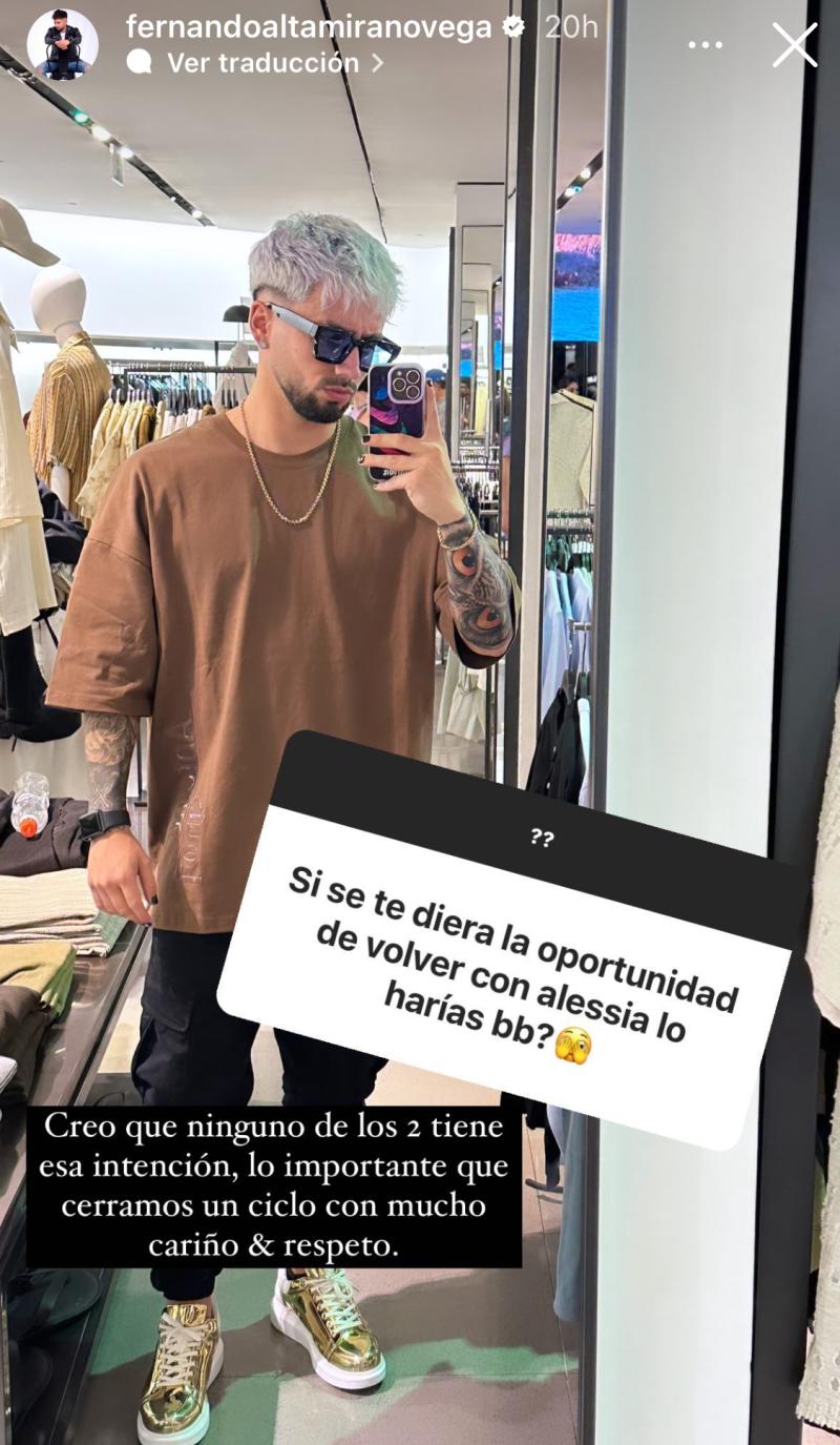 Bambino y la posibilidad de volver con Alessia Traverso