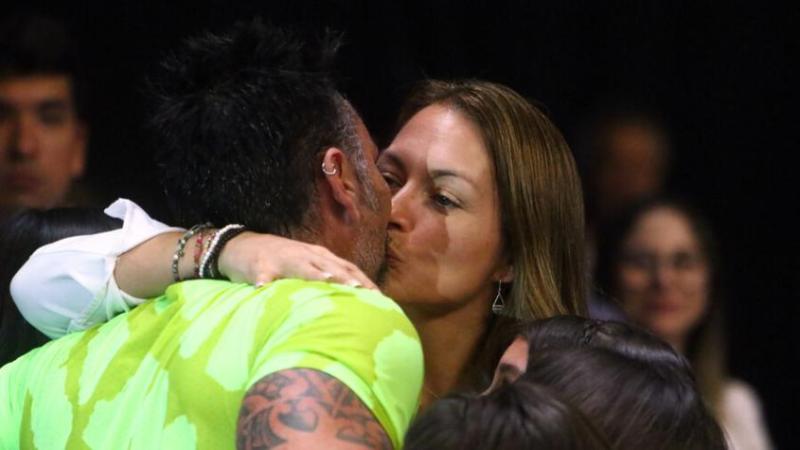 Paula Pavic y Marcelo Ríos