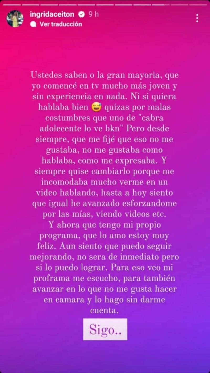 Reflexión de Ingrid Aceitón