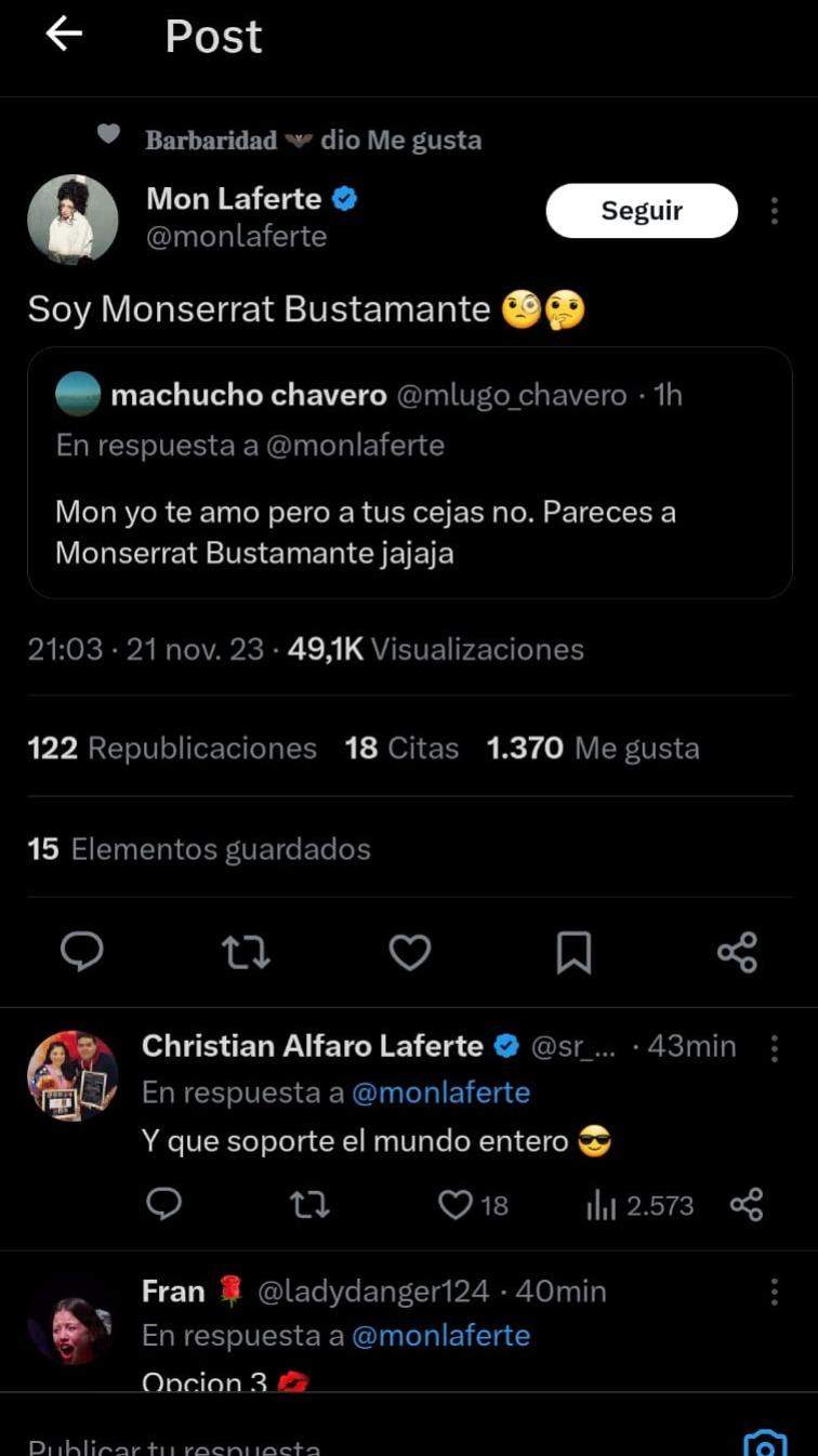 Mon Laferte es confundida con ella misma