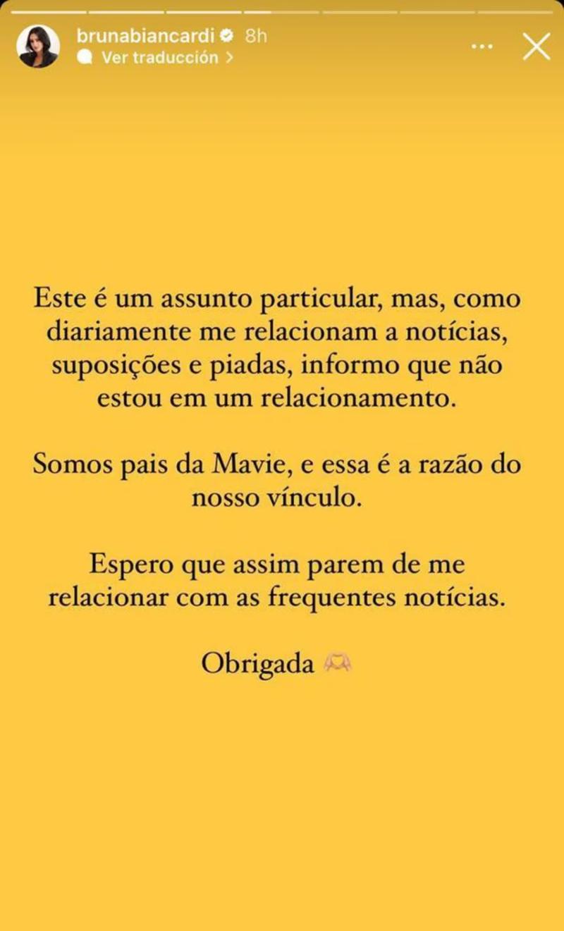 Neymar y Bruna Biancardi confirman quiebre