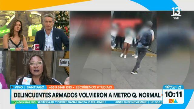 Testigo que grabó a delincuentes armados en Metro Quinta Normal entregó potente relato