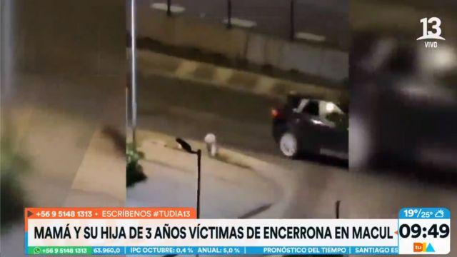 Madre y su hija de tres años fueron víctimas de violenta encerrona en Macul