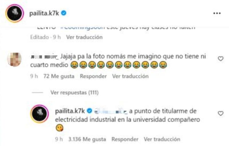 "A punto de titularme": Esta es la carrera que estudia Pailita