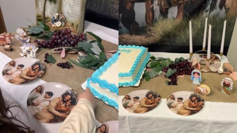 Pequeña niña sorprende con particular cumpleaños: la temática era Jesús