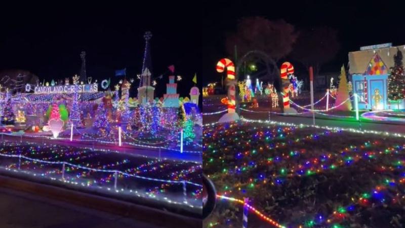 ¿No será mucho? Viralizan video de casa con cientos de luces de Navidad
