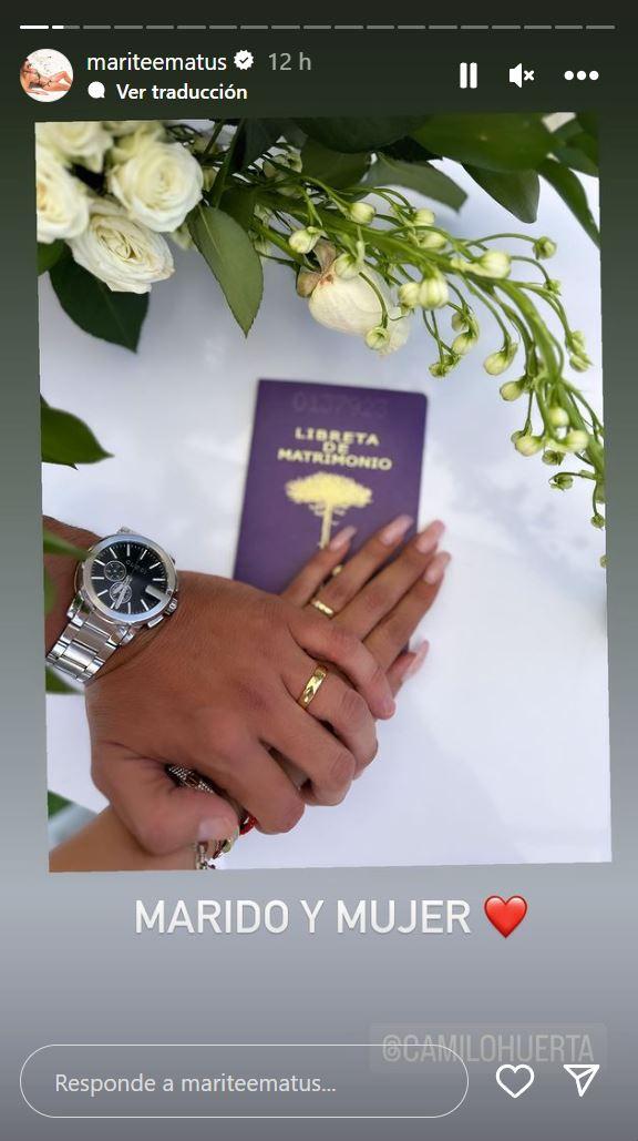 ¡Dieron el sí! Marité Matus y Camilo Huerta contrajeron matrimonio en una íntima ceremonia
