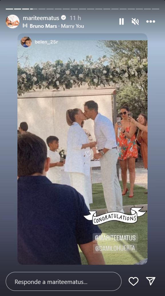 ¡Dieron el sí! Marité Matus y Camilo Huerta contrajeron matrimonio en una íntima ceremonia