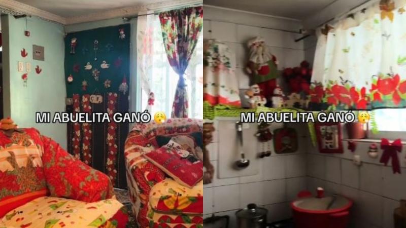Fanática de la Navidad: abuelita sorprende con sus adornos navideños en cada rincón de su casa