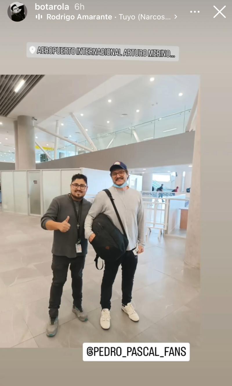 Pedro Pascal está en Chile - Instagram