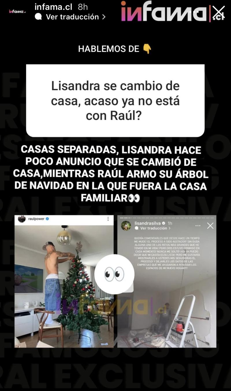 Lisandra Silva no compartiría la misma casa que Raúl Peralta