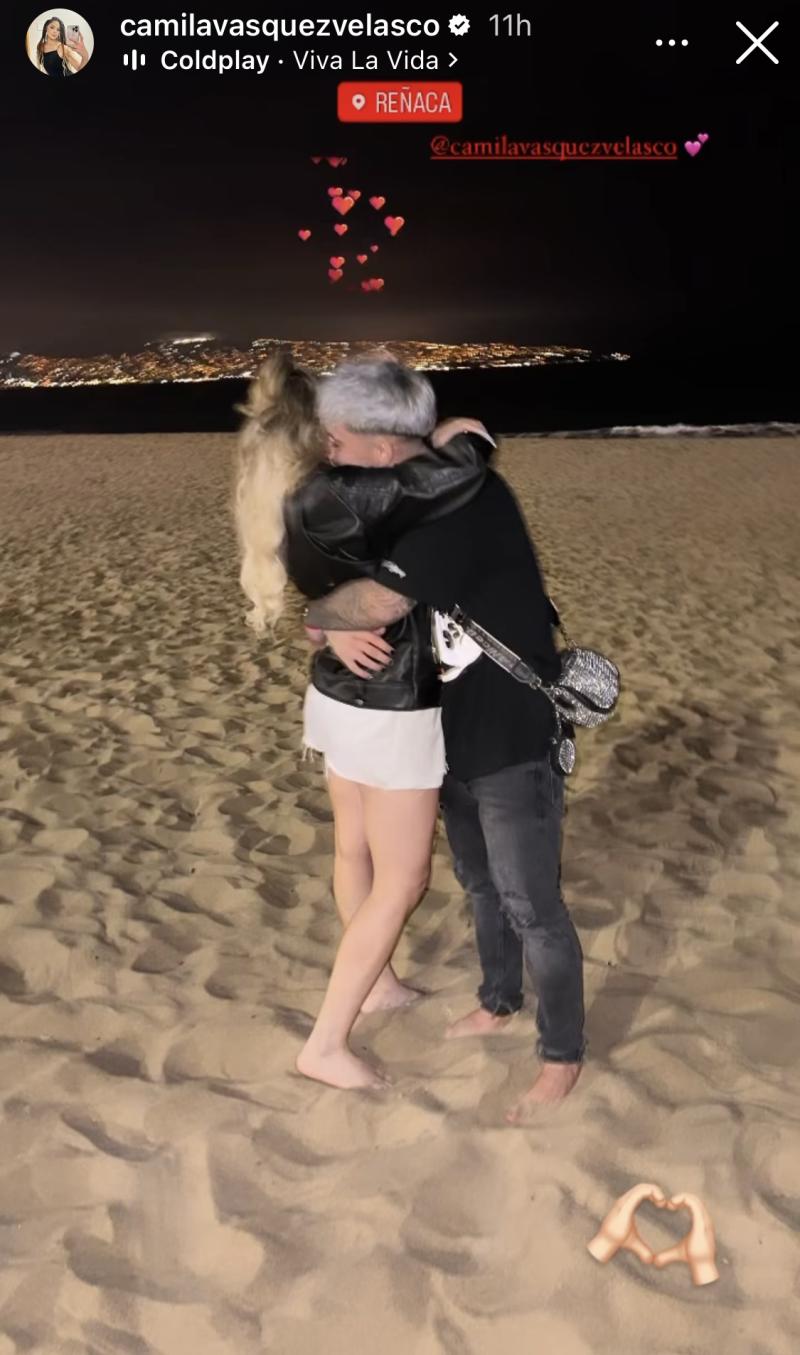 Camila Vásquez y Bambino