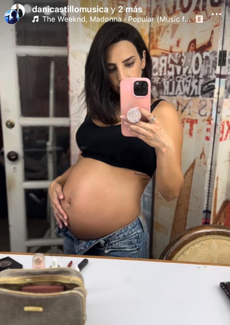 Daniela Castillo luce su pancita con 33 semanas de embarazo