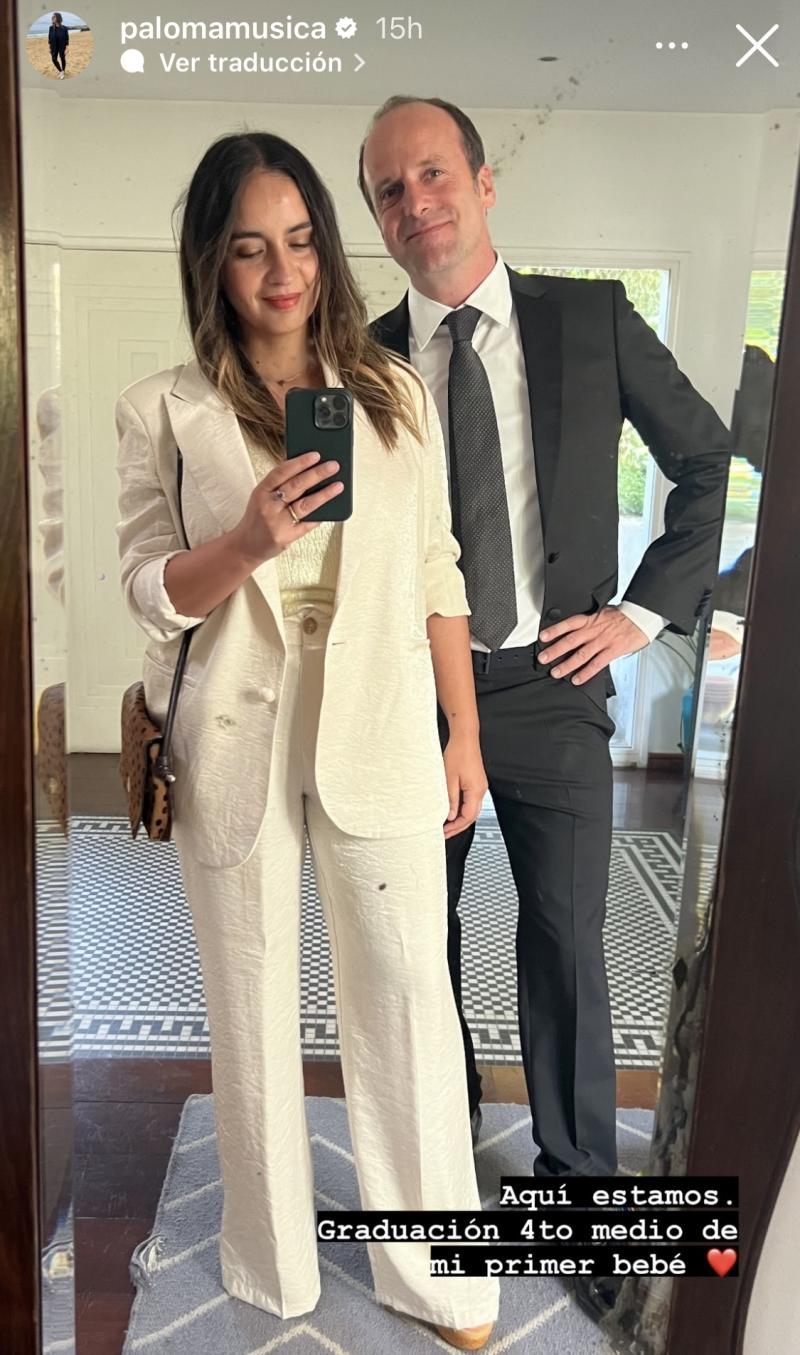 Paloma Soto y Stefan Kramer listos para la graduación de su hija mayor