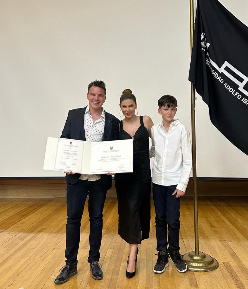 Wilma González y su pareja se titularon