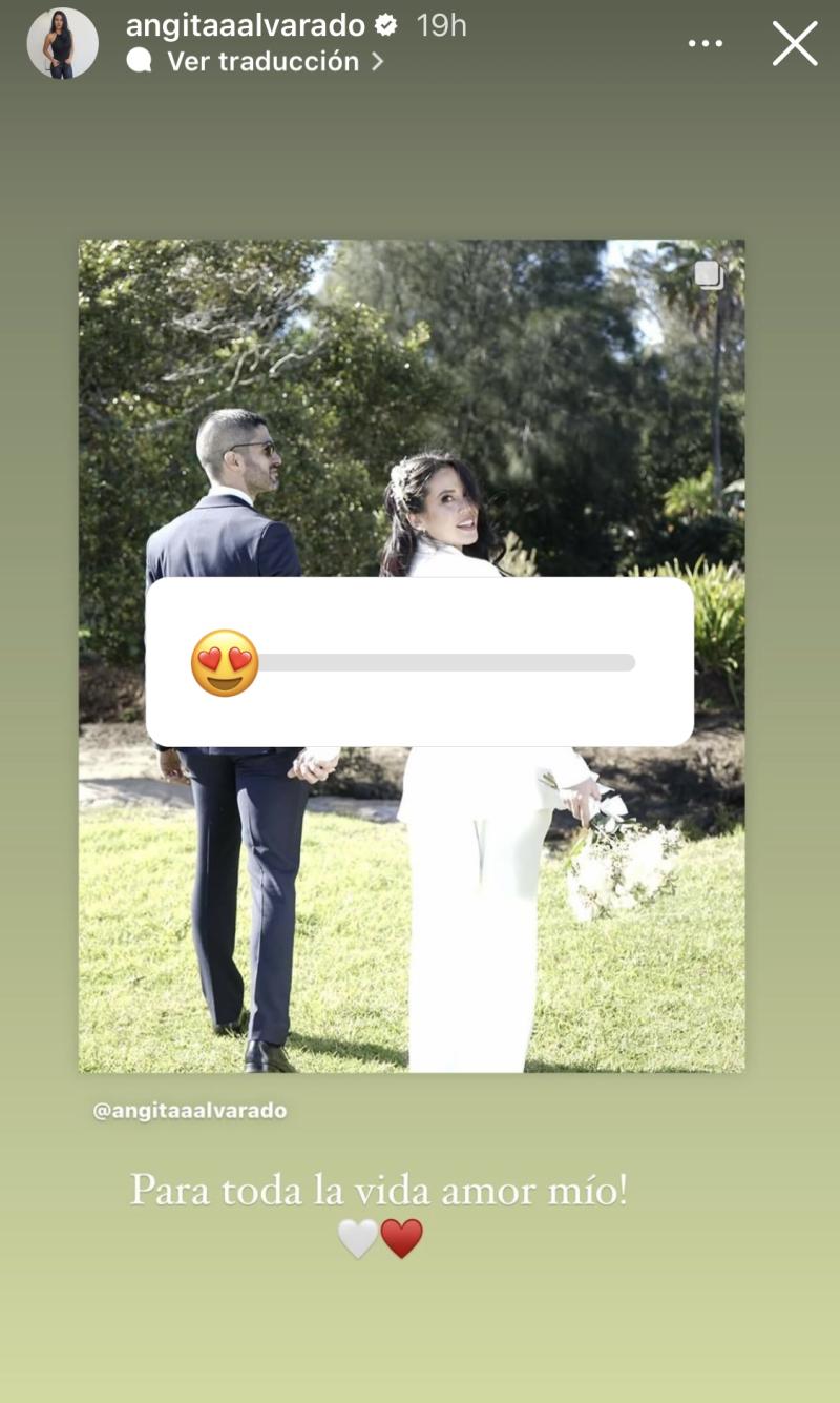 Angie Alvarado comparte inéditas postales de su matrimonio