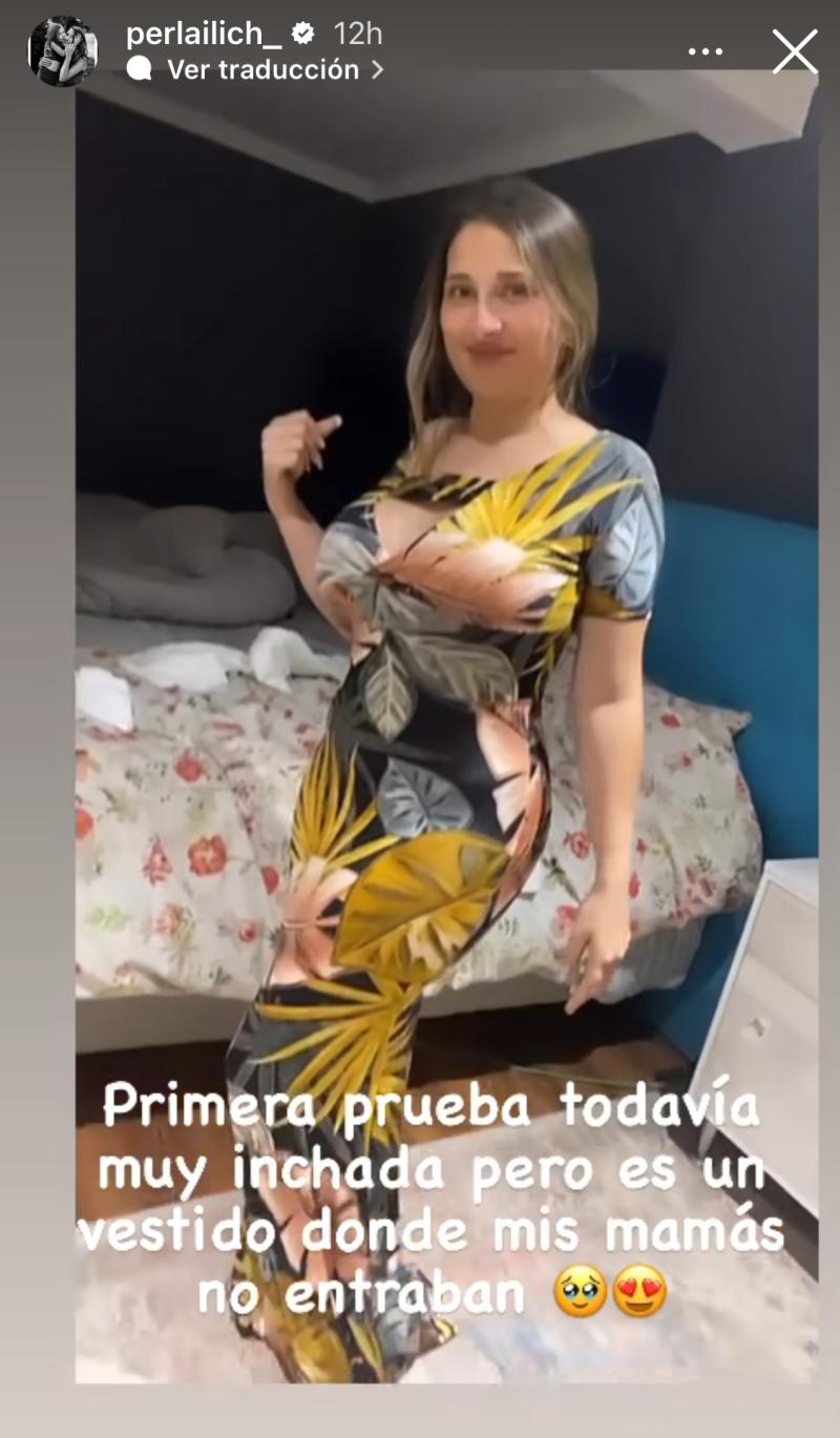 Perla Ilich muestra los primeros resultados de su intervención quirúrgica