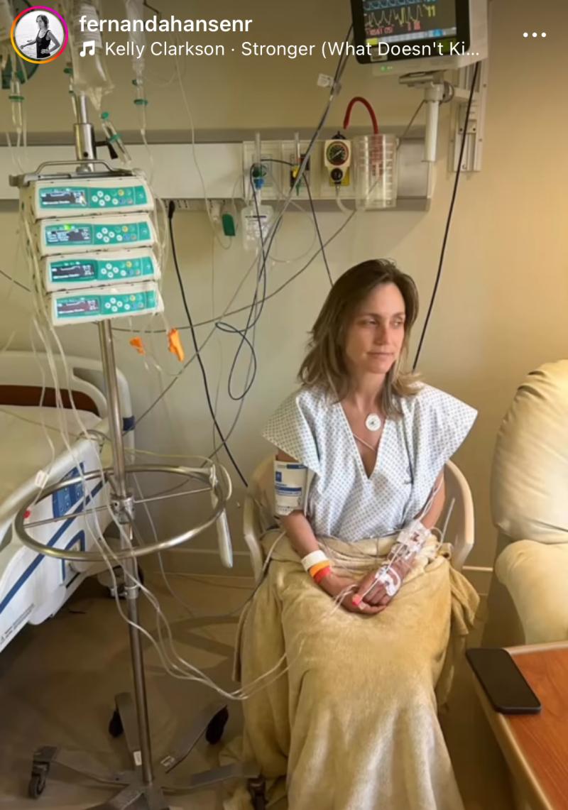 Fernanda Hansen sufrió complicación médica tras operación a la vesícula