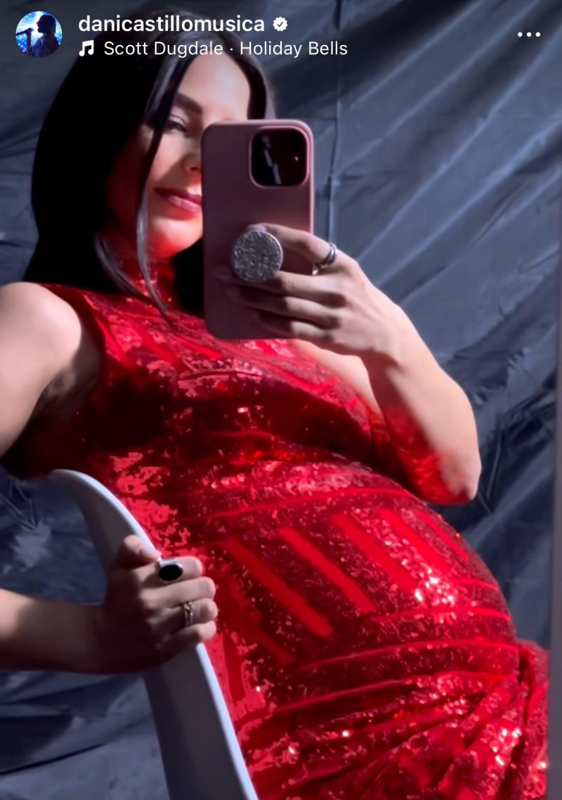 Daniela Castillo muestra su pancita con 30 semanas de embarazo