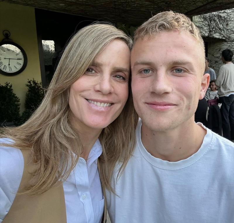 Diana Bolocco y su hijo Pedro