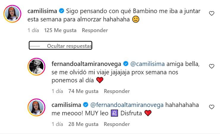 Mensajes de Bambino y Camilísima