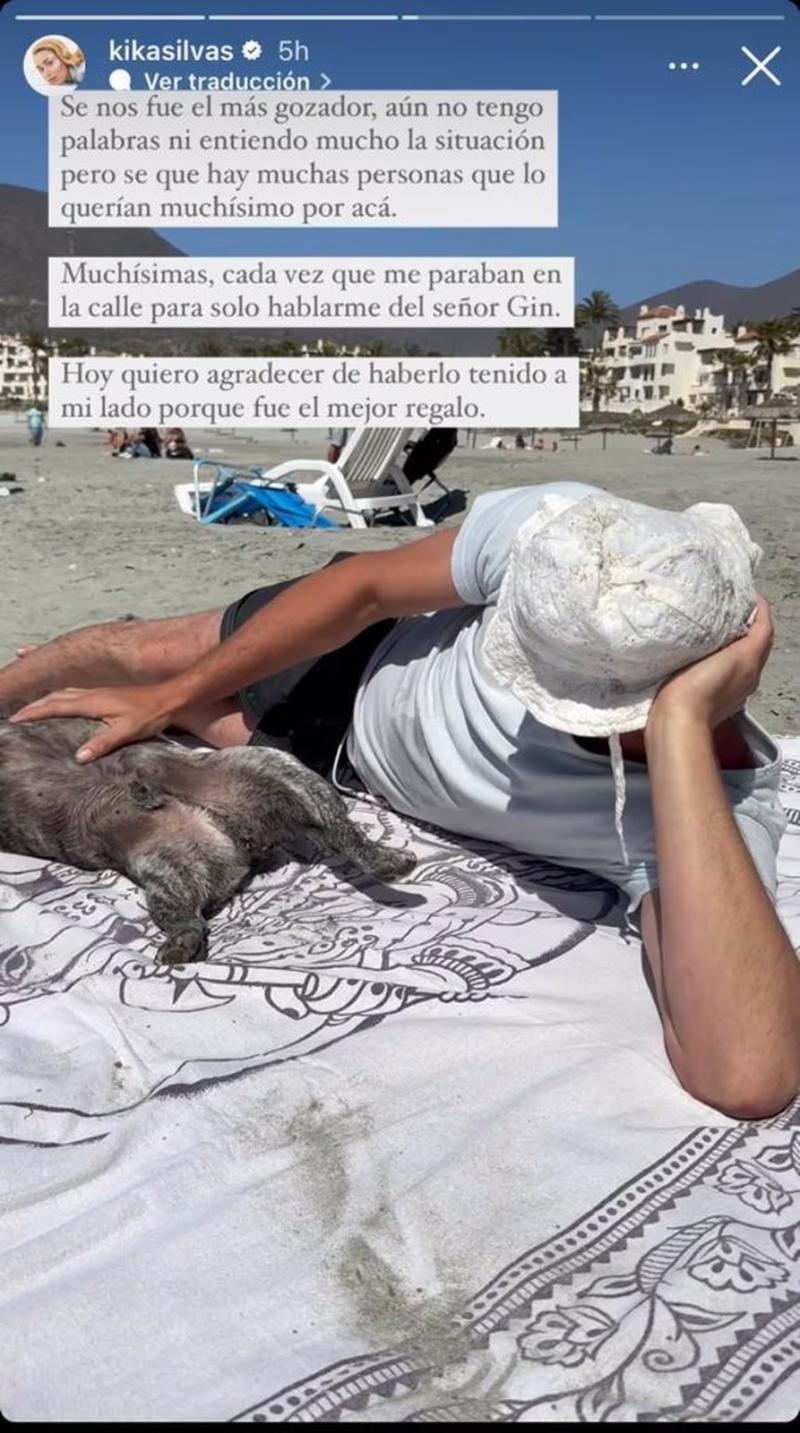 Kika Silva revela la muerte de su perro