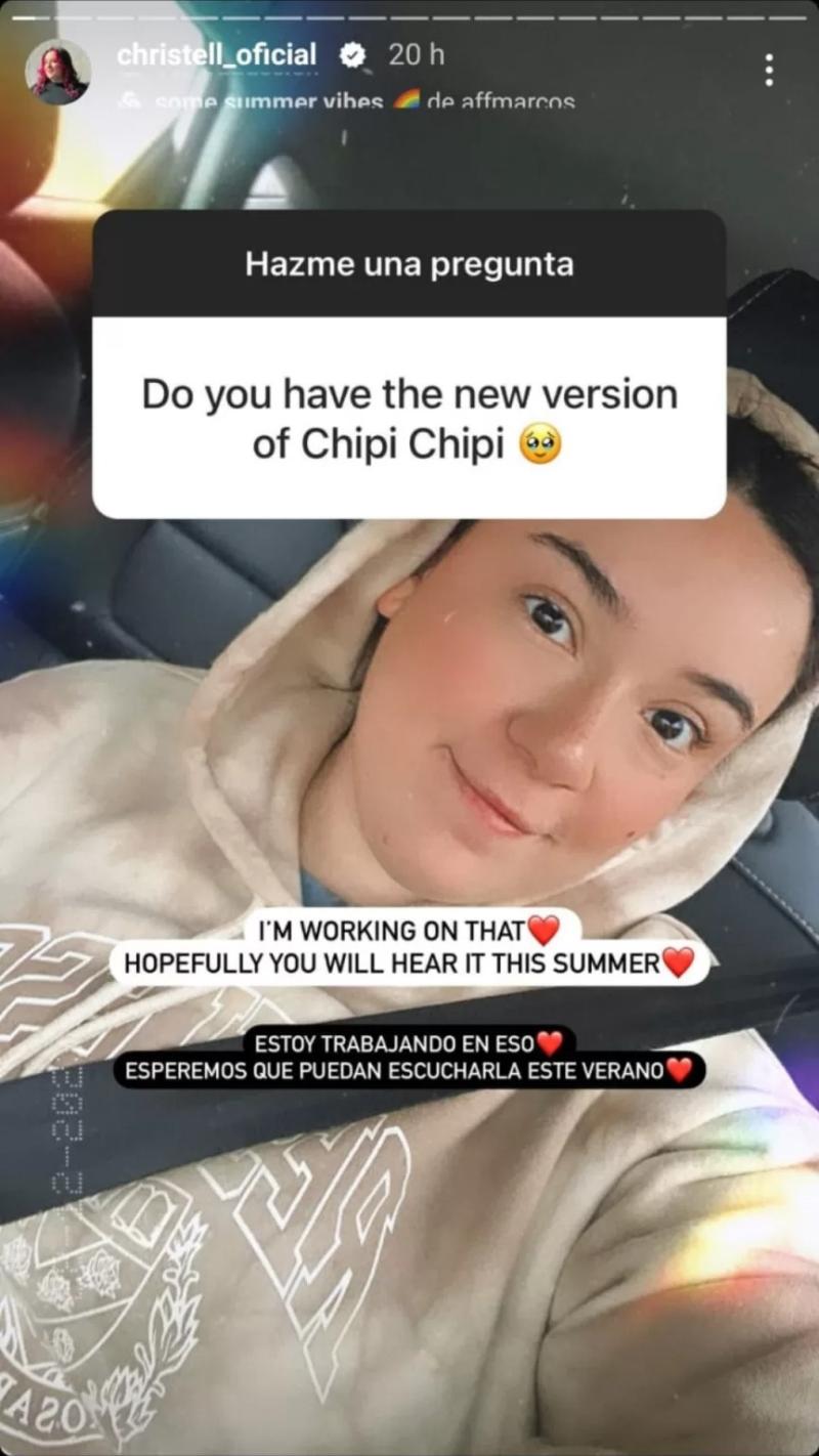 Christell Rodríguez prepara nueva versión