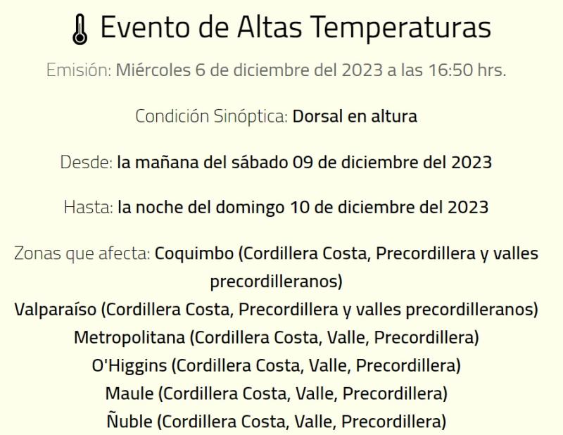 altas temperaturas