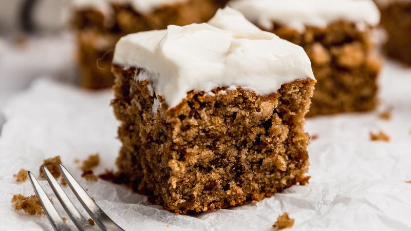 Barritas de jengibre con frosting de queso crema