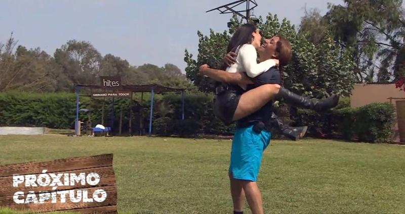 Daniela Aránguiz abraza a Botota