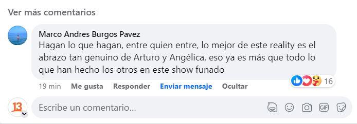 Comentarios de redes sociales celebran la amistad de Arturo Longton y Angélica Sepúlveda